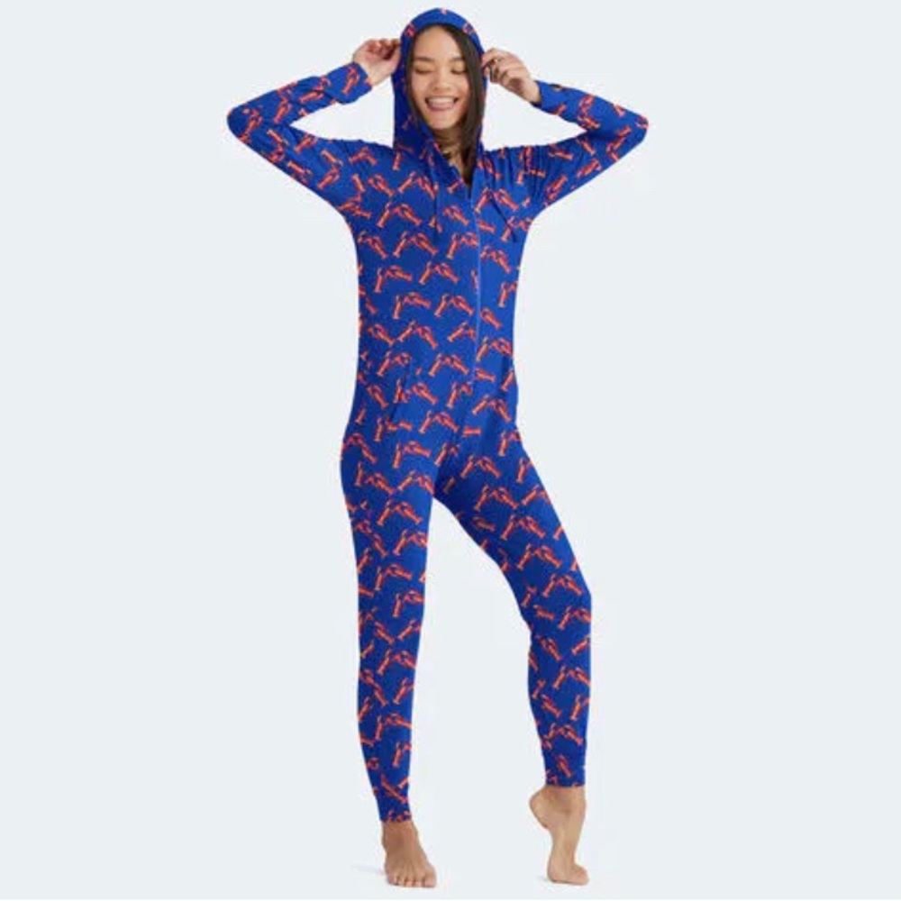 MeUndies Lobster Print Unisex Onesie Pajamas